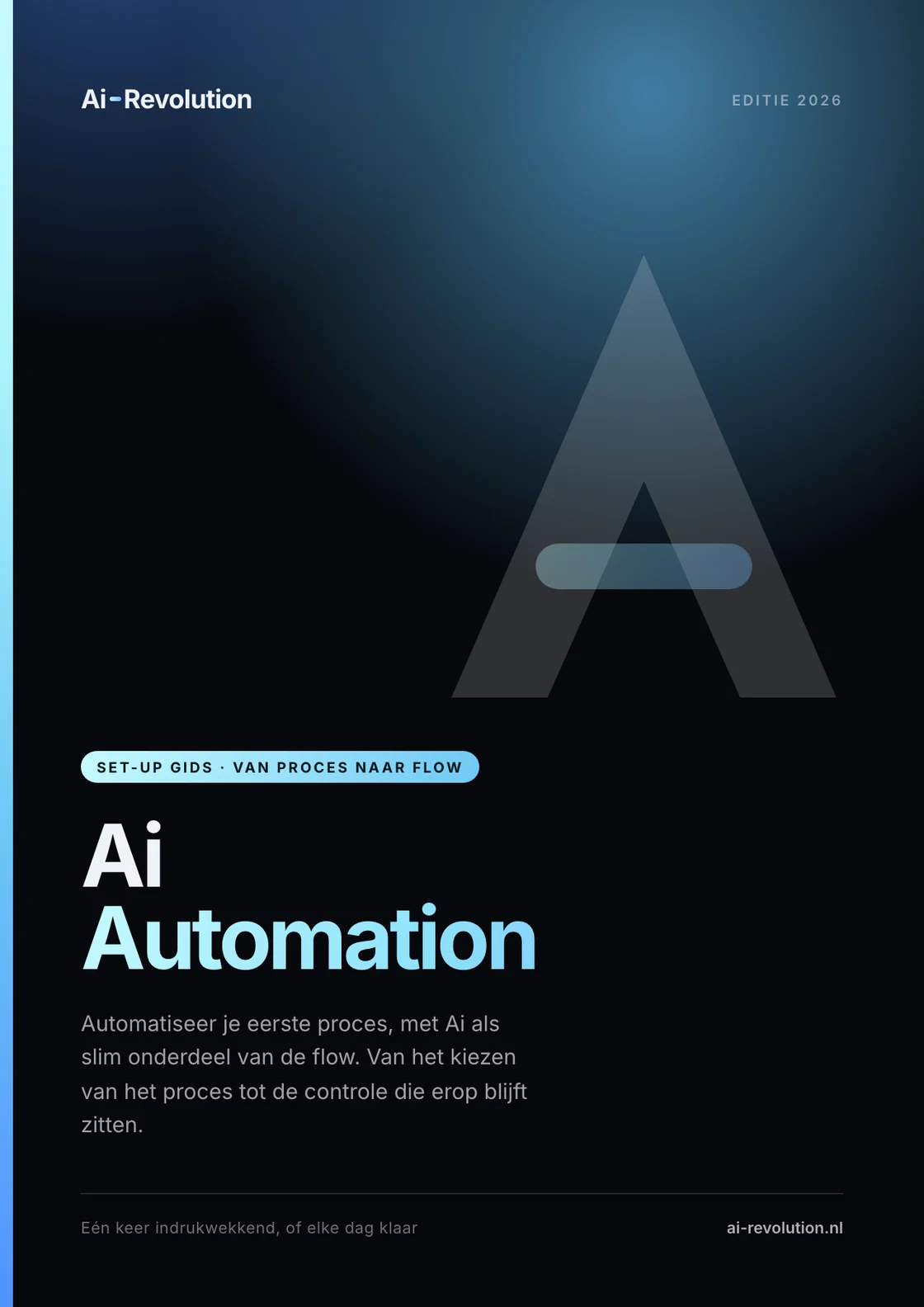 Cover van de Ai Automation Set-up Gids van Ai-Revolution.
