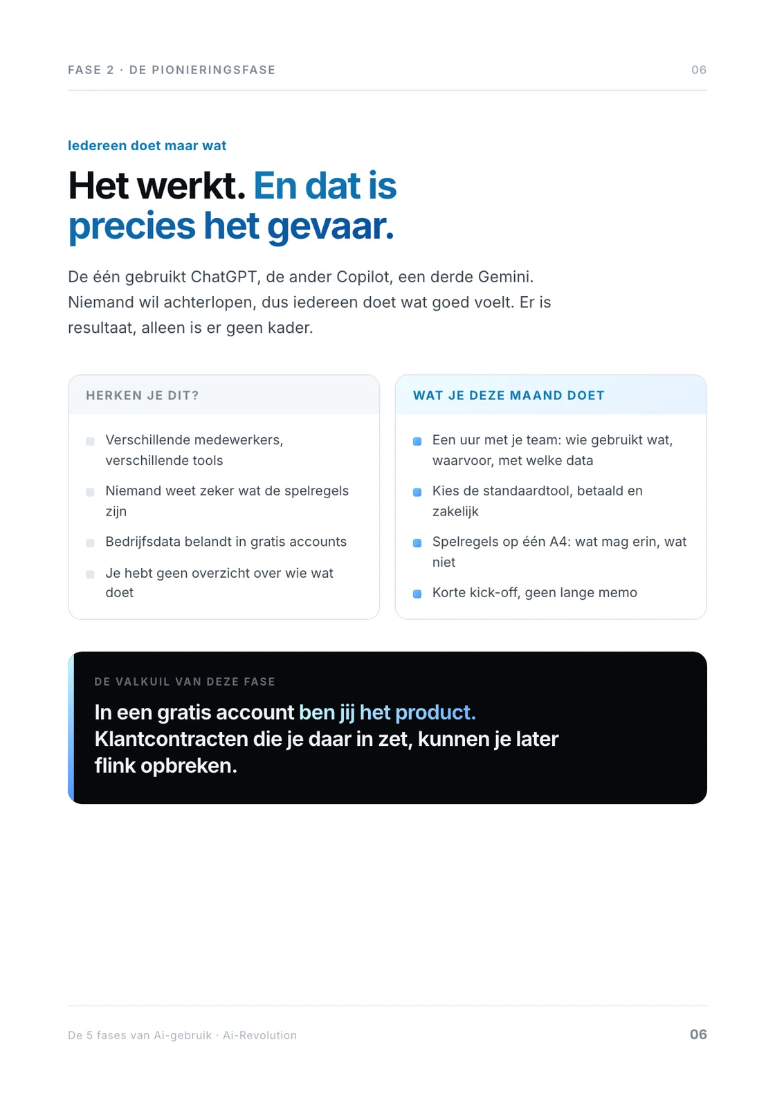 Fase 2: herkenning naast de stappen voor deze maand.
