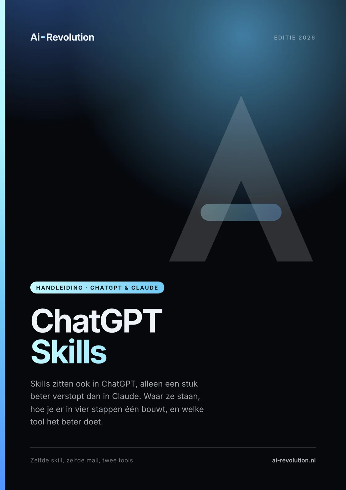 Cover van de ChatGPT Skills Handleiding van Ai-Revolution.