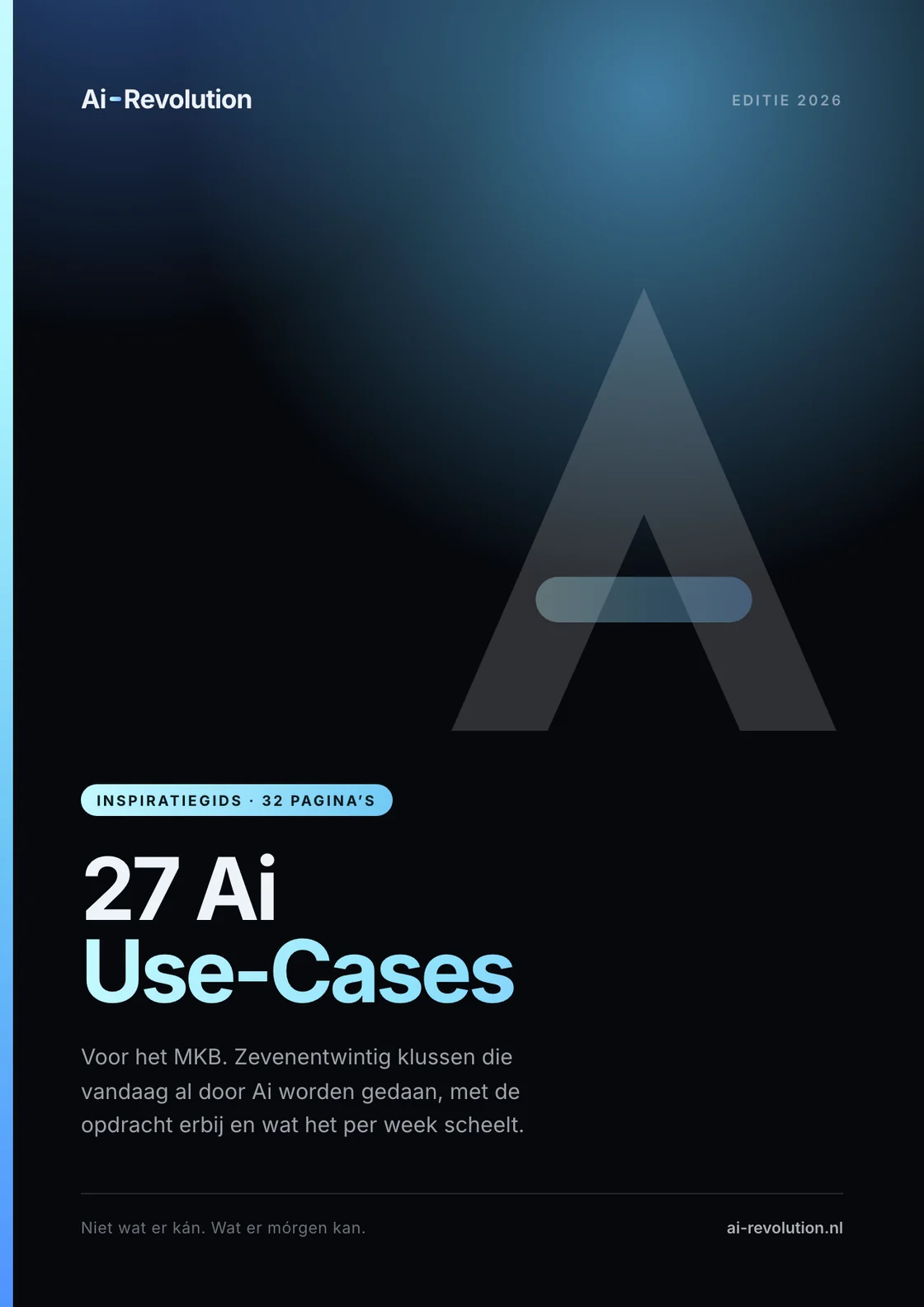 Cover van 27 Ai Use-Cases voor het MKB van Ai-Revolution.